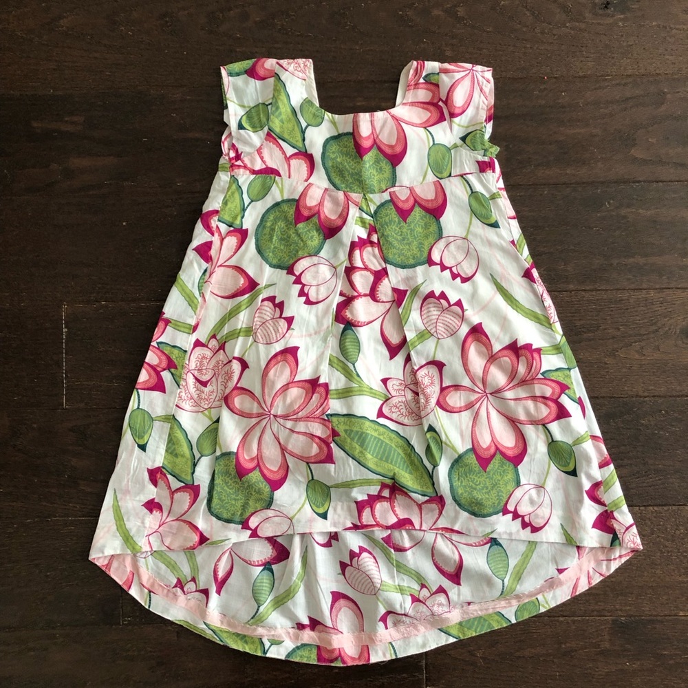 Tea Collection size 4 hi lo lotus dress